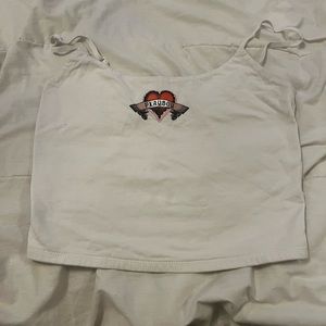 white playboy tank top